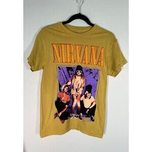 Nirvana Yellow Band Portrait T-Shirt - S